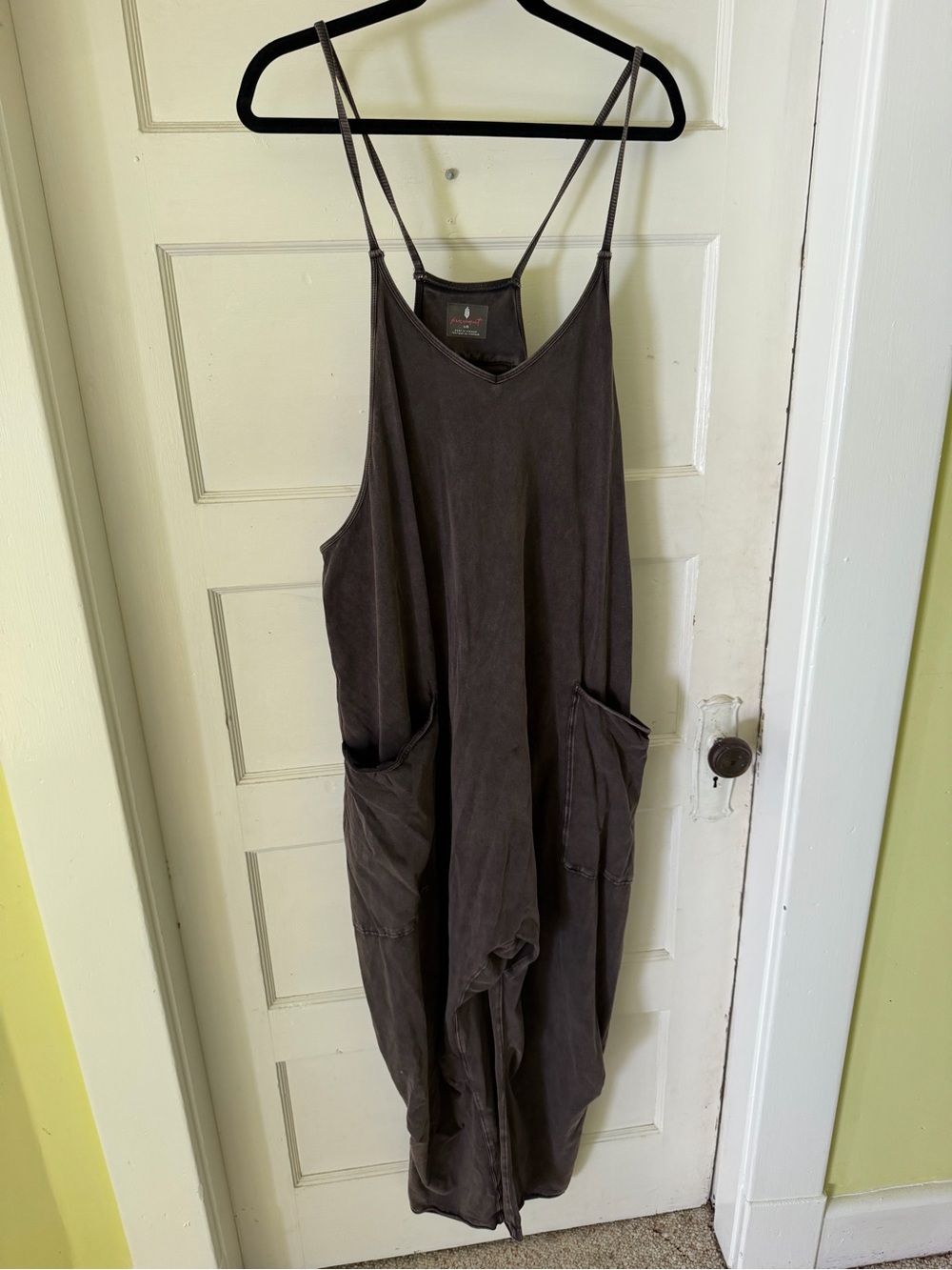 FP Movement by Free People Brown Washed Jumpsuit Romper